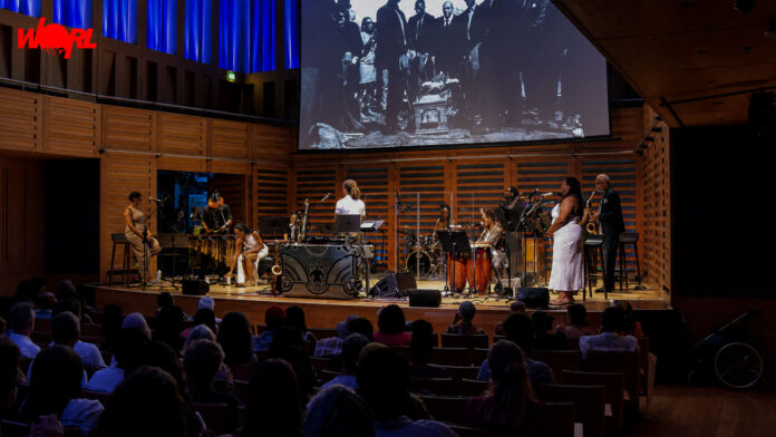 The full band performing The Windrush Suite at Kings Place