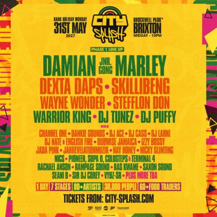 City Splash Festival announces Damian Marley and more for 2027!